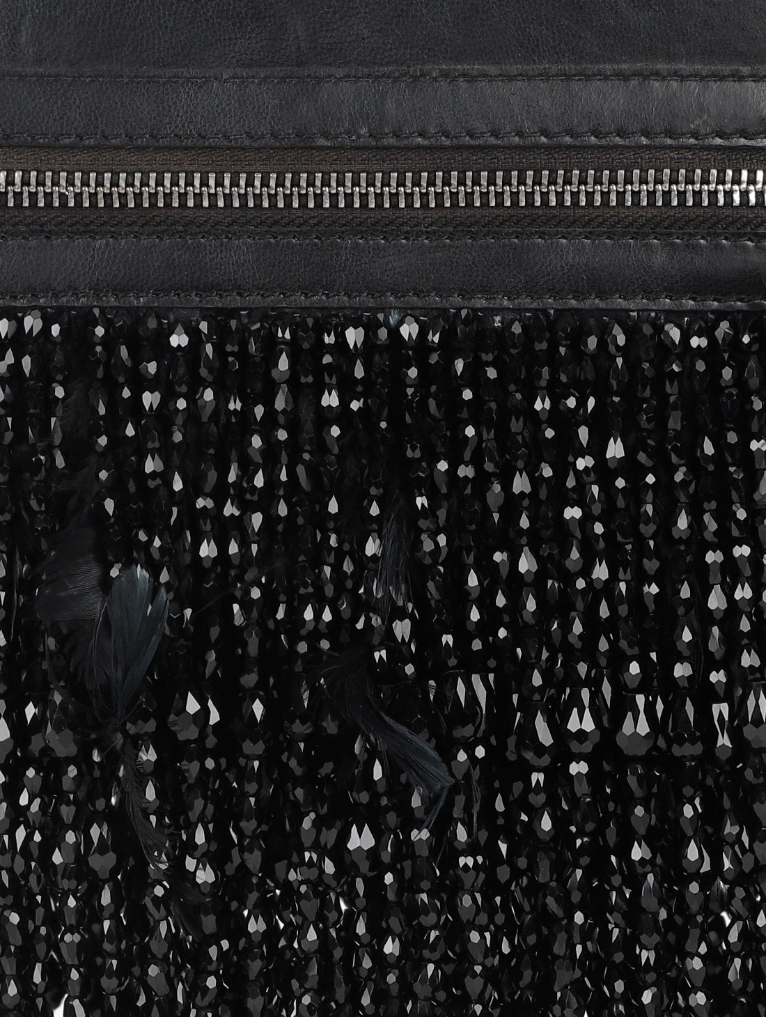Premium Black Crystal Beaded & Embellished Box Handbag