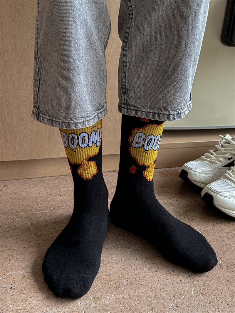 Retro Novelty Socks Long