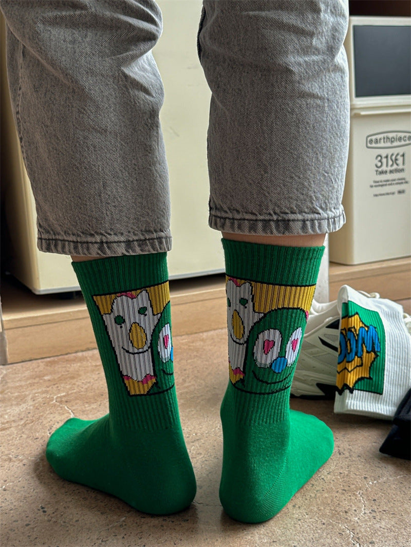 Retro Novelty Socks Long