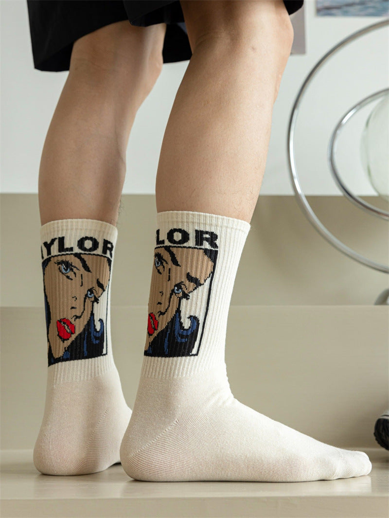 Retro Novelty Socks Long